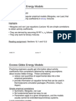 Excess Gibbs Energy Model