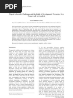 Nigeria's Security Challenges and the Crisis of Development