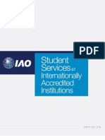 IAO emphasizes the need of student services in educational institutions