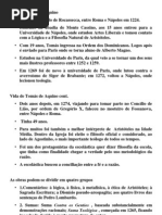 Vida de Tomás de Aquino