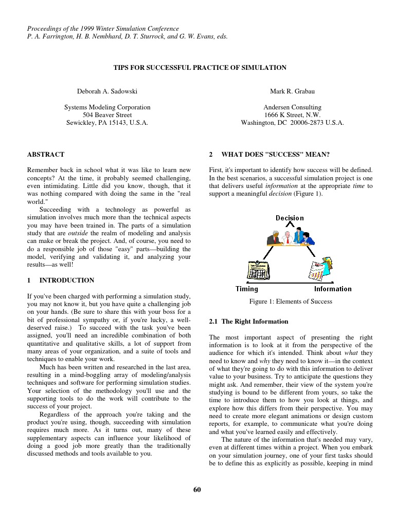 שפות סימולציה- חומר נלווה - Tips for Successful Practice of Simulation ...