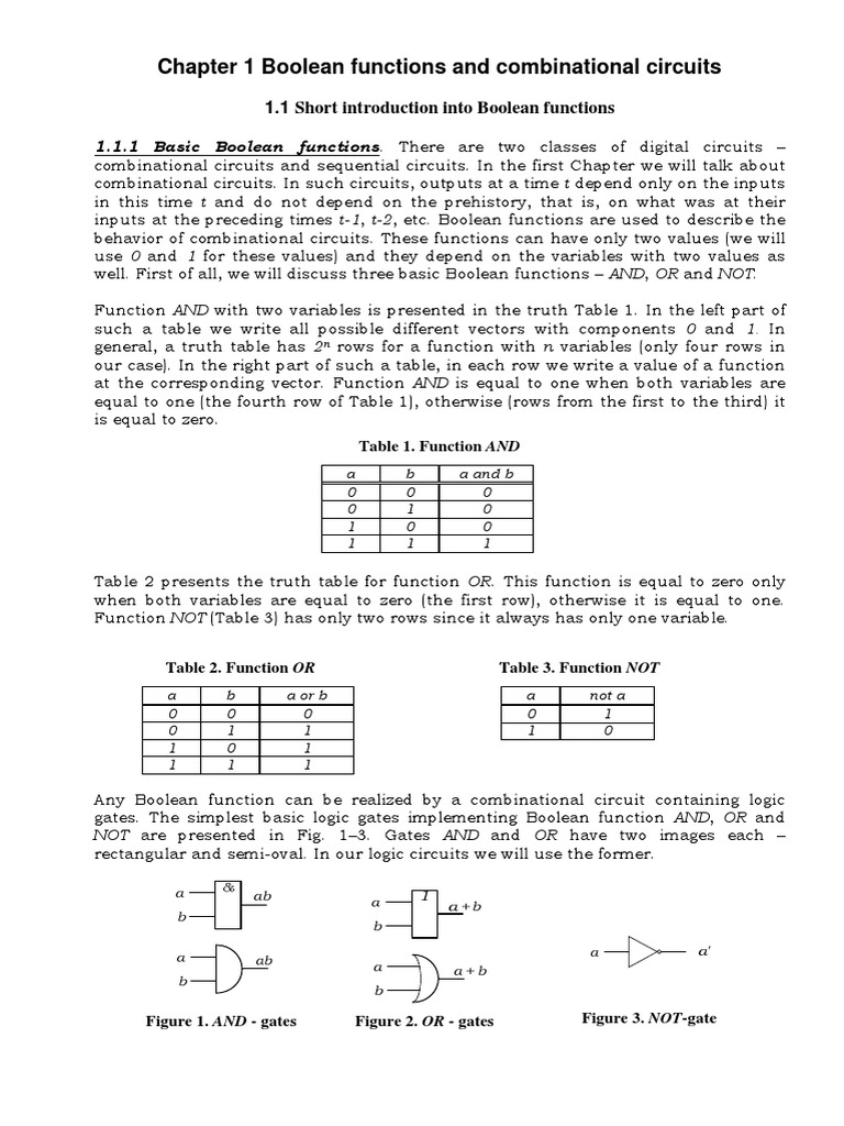 Boolean Logic for Circuit Design | PDF | Mathematical Objects ...