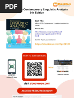 Ebook PDF) Contemporary Linguistic Analysis: An Introduction 9th