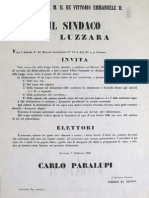 Luzzara, Elezioni Politiche Del 1860