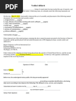 UCPR Form 40 Affidavit Template | PDF | Affidavit | Identity Document