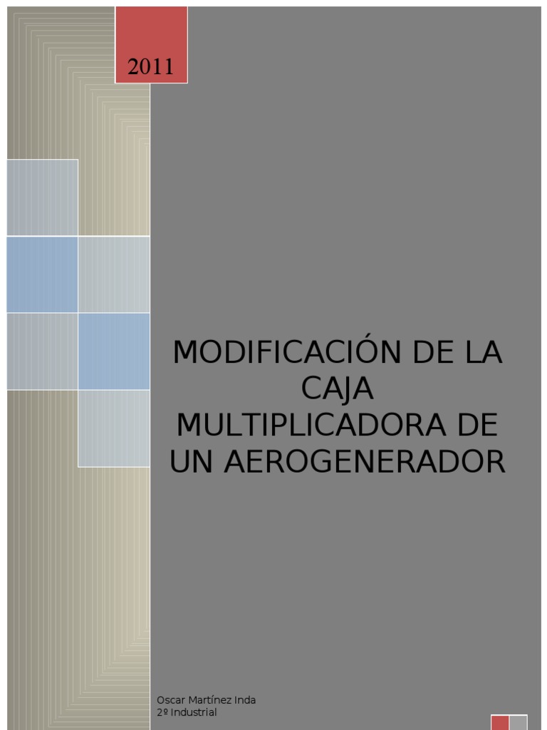 Caja Multiplicadora | PDF | Engranaje | Transmisión (Mecánica)