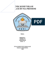 Download Teknik Komunikasi Di Dalam Dunia Promosibindonesia by Nurdian SN10666872 doc pdf
