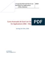 Curso Avanzado Excel Vba Macros