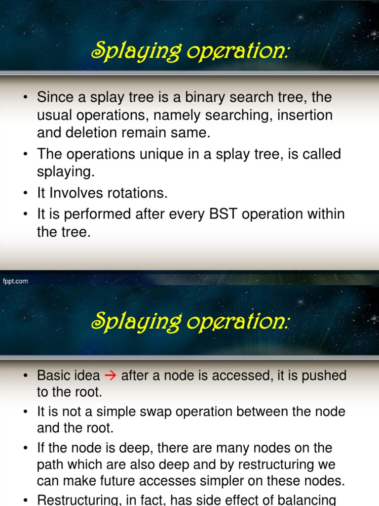 Splay Tree Operations and Applications | PDF | Applied Mathematics ...
