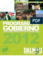 Programa de Gobierno Dalmau 2012
