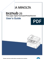 Bizhub 25 User Guide