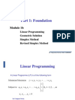 Module 1 BLP Simplex Revised Simplex