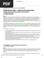 CCNA Exploration - Network Fundamentals - 3 Application Layer Functionality and Protocols