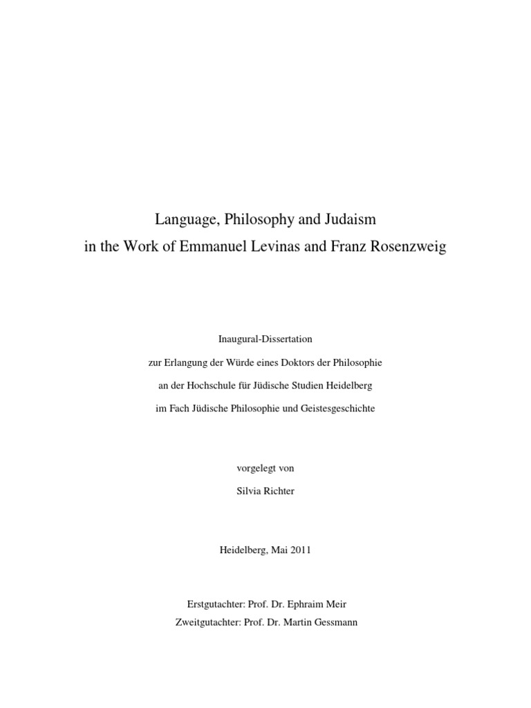 Levinas Dissertation Martin Heidegger Jacques Derrida