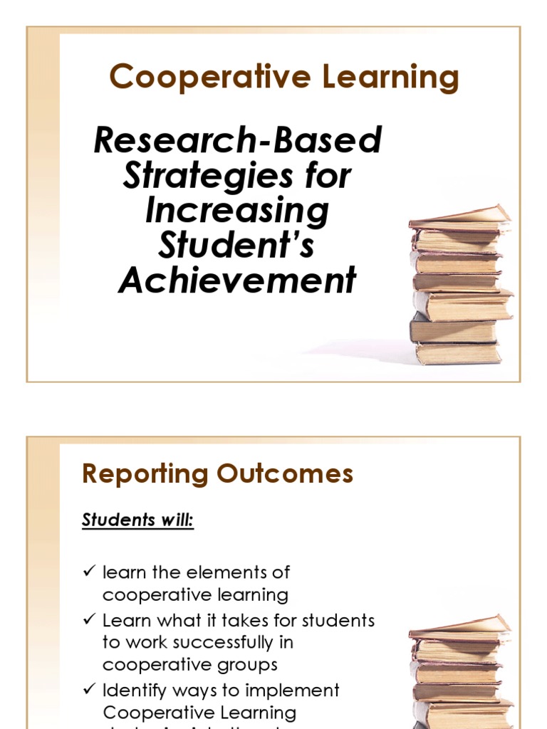 Strategies for Effective Cooperative Learning | PDF | Quality Of Life ...