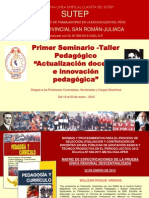 MATRIZ DE LA PRUEBA ÚNICA REGIONAL y Habilidades Docentes (SUTEP, 2012)