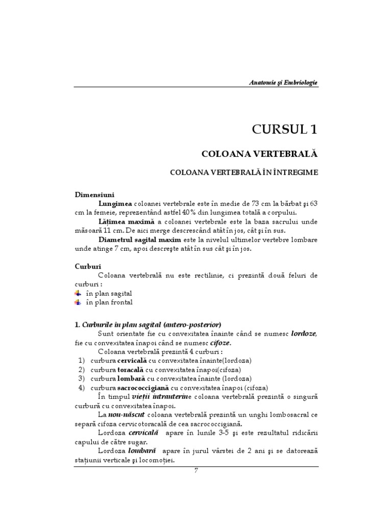 Anatomie Si Embriologie - Anul I - Note de Curs - UMF Galati | PDF
