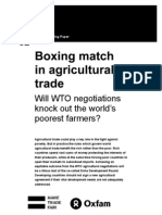 Boxing Match in Agricultural Trade Will WTO Negotiations Knock Out The Worlds Poorest Farmers