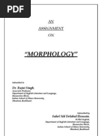 Download Assignment on Morphology by Sahel Md Delabul Hossain SN106735777 doc pdf