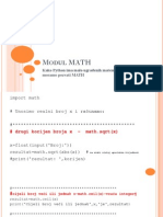 Python Modul MATH