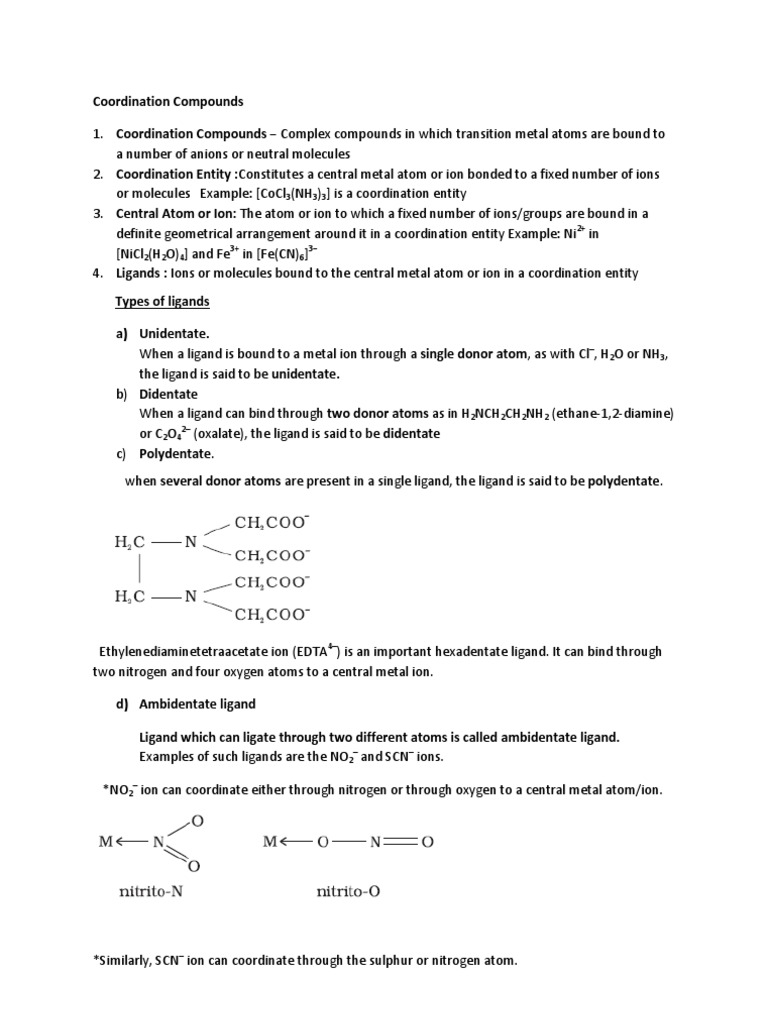 Give The Systematic Name For This Coordination Compound Cr