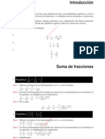 Simplificación de Fracciones