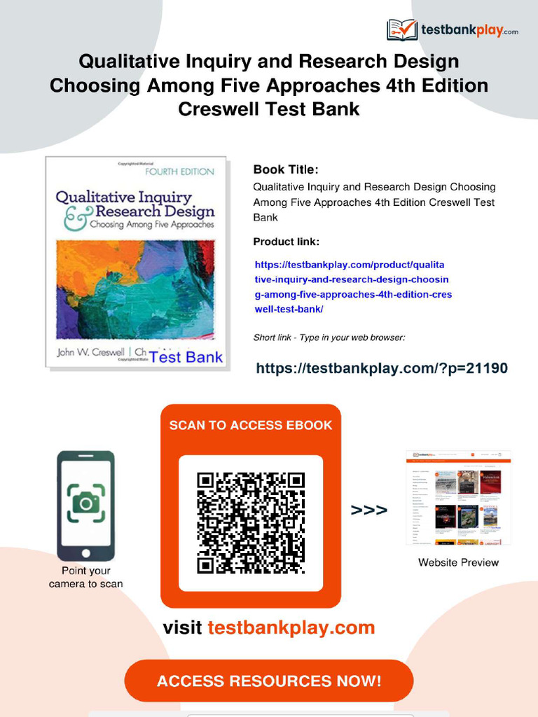 Qualitative Inquiry and Research Design Choosing Among Five Approaches ...