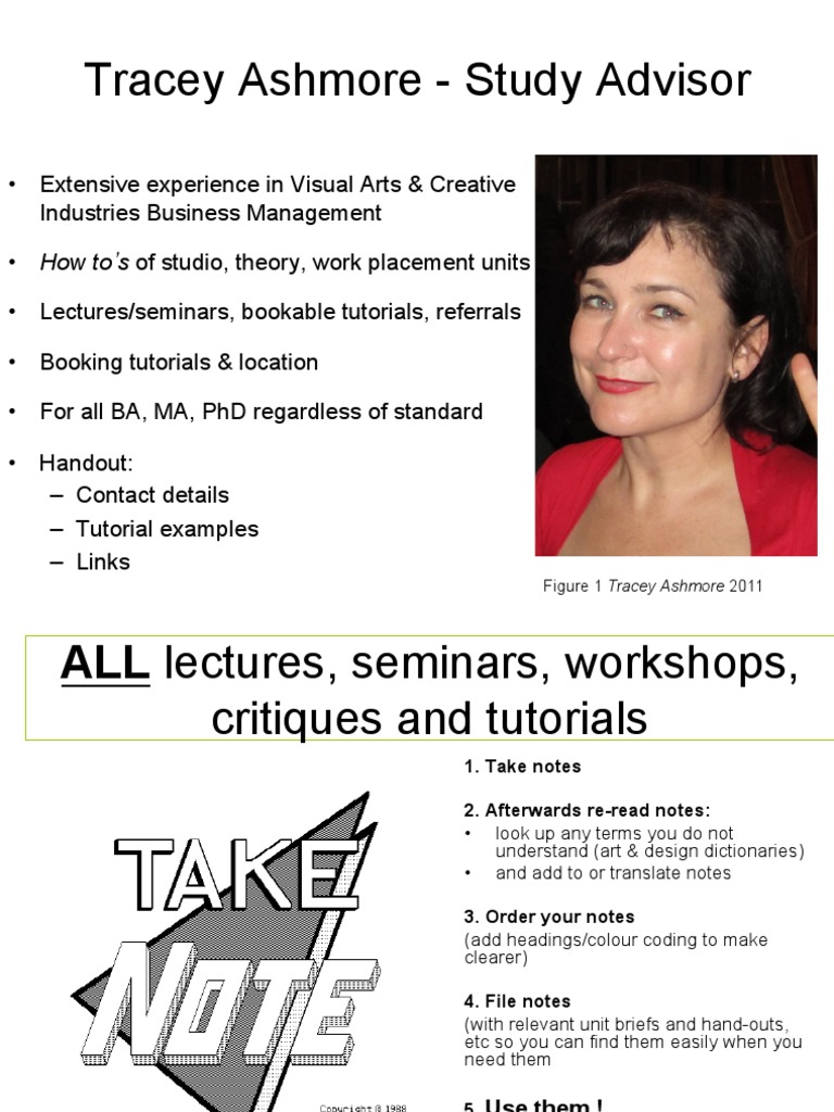 Tracey Ashmore Study Advisor PDF Tutorial Social Psychology