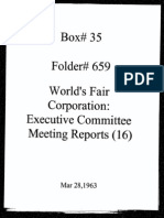 World's Fair Corporation - Executive Committee Meeting Reports - 03-28-1963