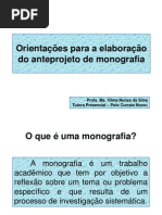 Anteprojeto de Monografia