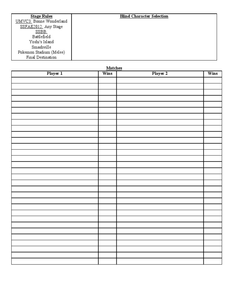 Stage Rules | PDF