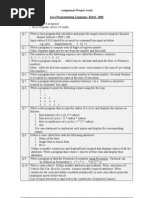 Java Assignment 05 &amp 06 Batch