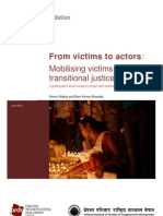 NEFAD - From Victims To Actors - Research Report