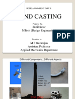 Sand Casting: Sunil Sutar Mtech (Design Engineering)