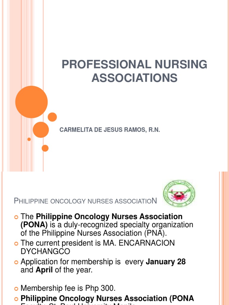 Philippine Nursing Associations Overview | PDF | Emergency Medical ...