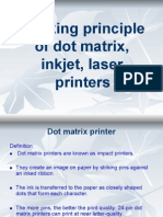 Working Principle of Dot Matrix Inkjet Laser Printers