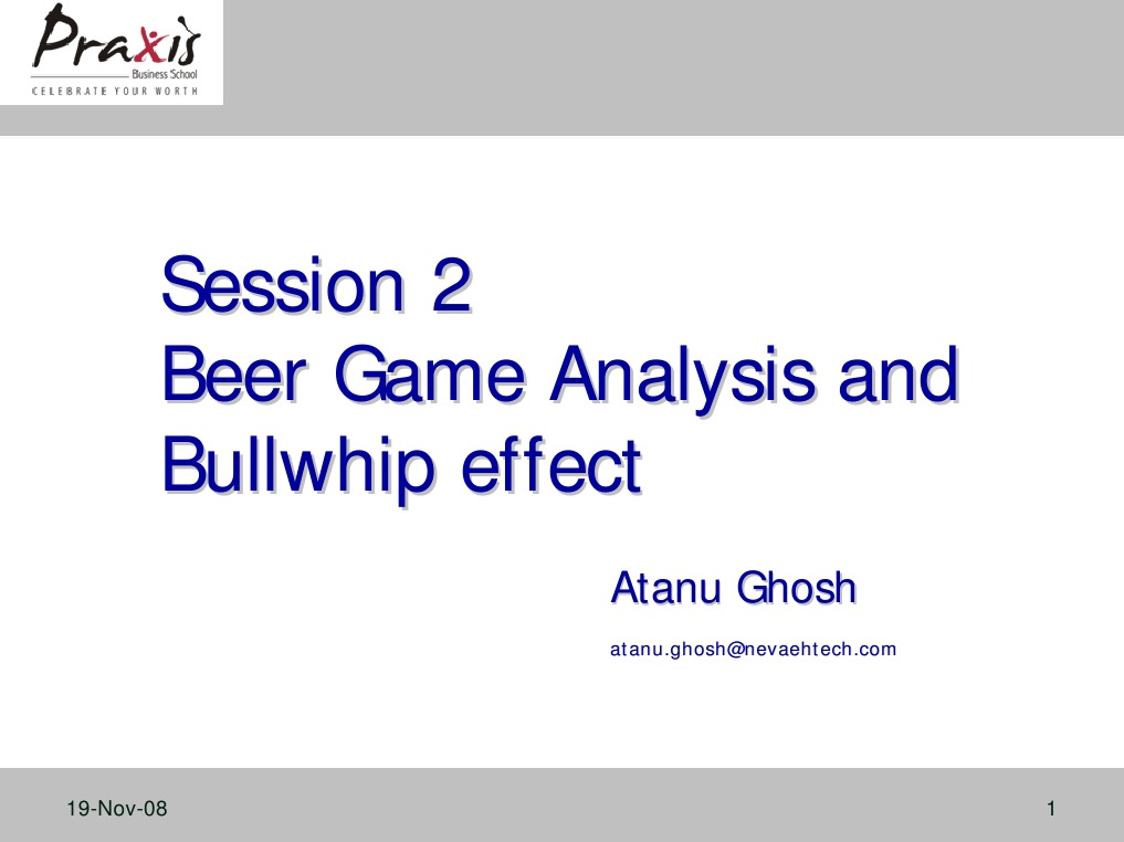 Beer Game Analysis and Bullwhip Effect PDF