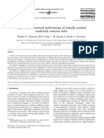 Repair and Structural Performance of Initially Cracked RC Slabs