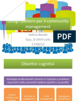 Design Pattern Per Il Community Management