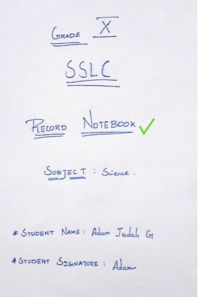 10th Science Record Notes English Medium PDF Download | PDF | Tamils ...
