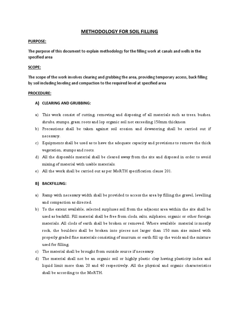 Filling Methodology | PDF | Science & Mathematics