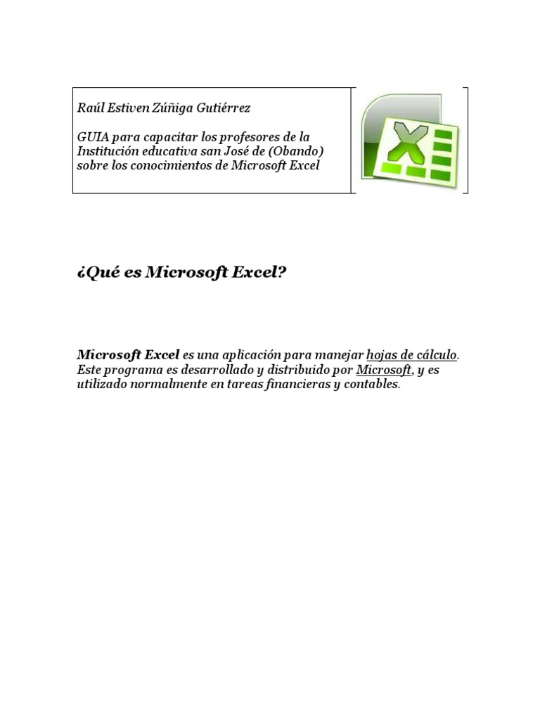 Clase de Excel | PDF | Microsoft Excel | Hoja de cálculo