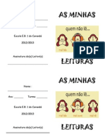 Capas Caderno de Leitura 2012-2013