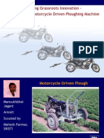 Motorcycle-Powered Plough Machine Enables Economical Farming