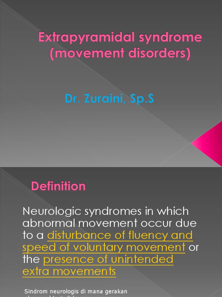Extrapyramidal Syndrome Overview | PDF | Basal Ganglia | Cerebellum