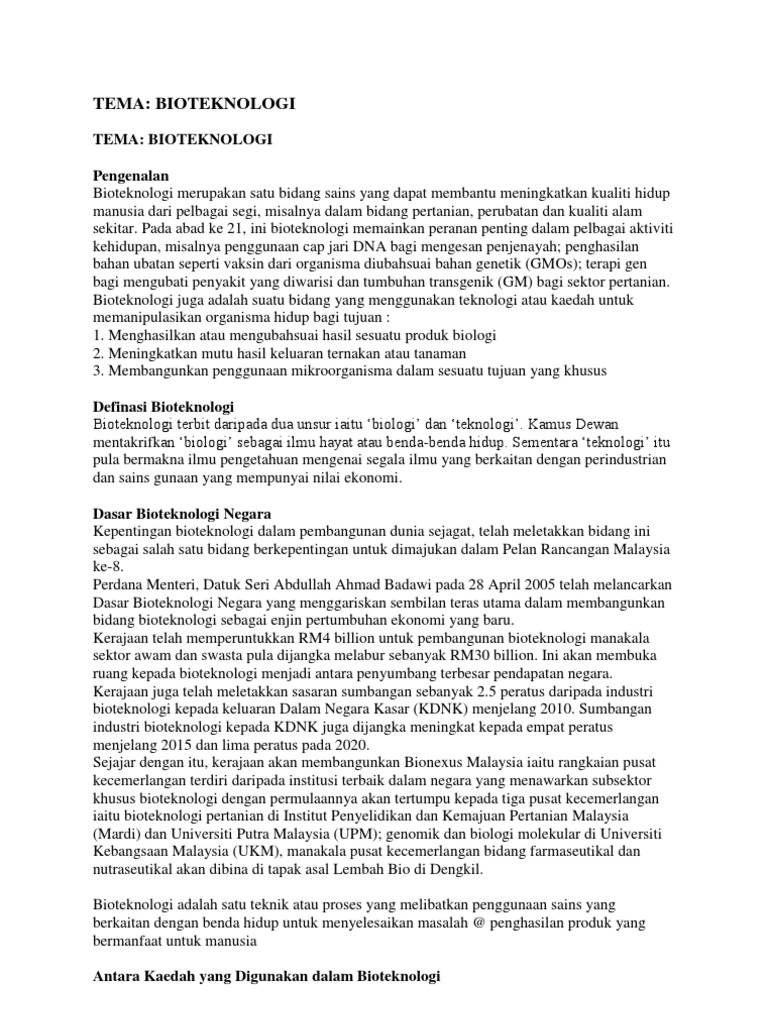 Bioteknologi Pdf