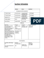 Production Schedule 1