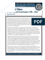 New York Cities:: An Economic and Fiscal Analysis 1980 - 2010