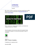 Efecto Matrix Con Photoshop