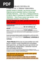 Paulo Morais Convida Os Corruptos a Terem Vergonha